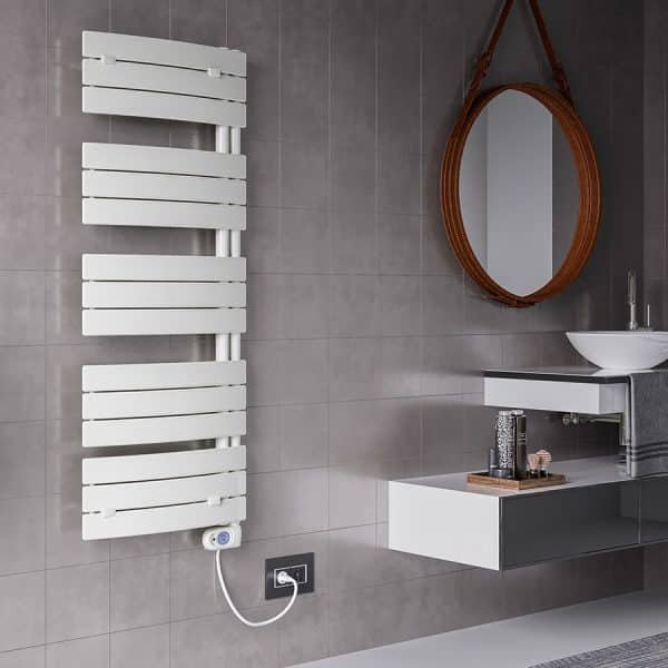 Електрическа лира за баня Crystal E-JASPER WHITE 600 W, бяла - Image 2